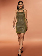 Gold Halter Dress